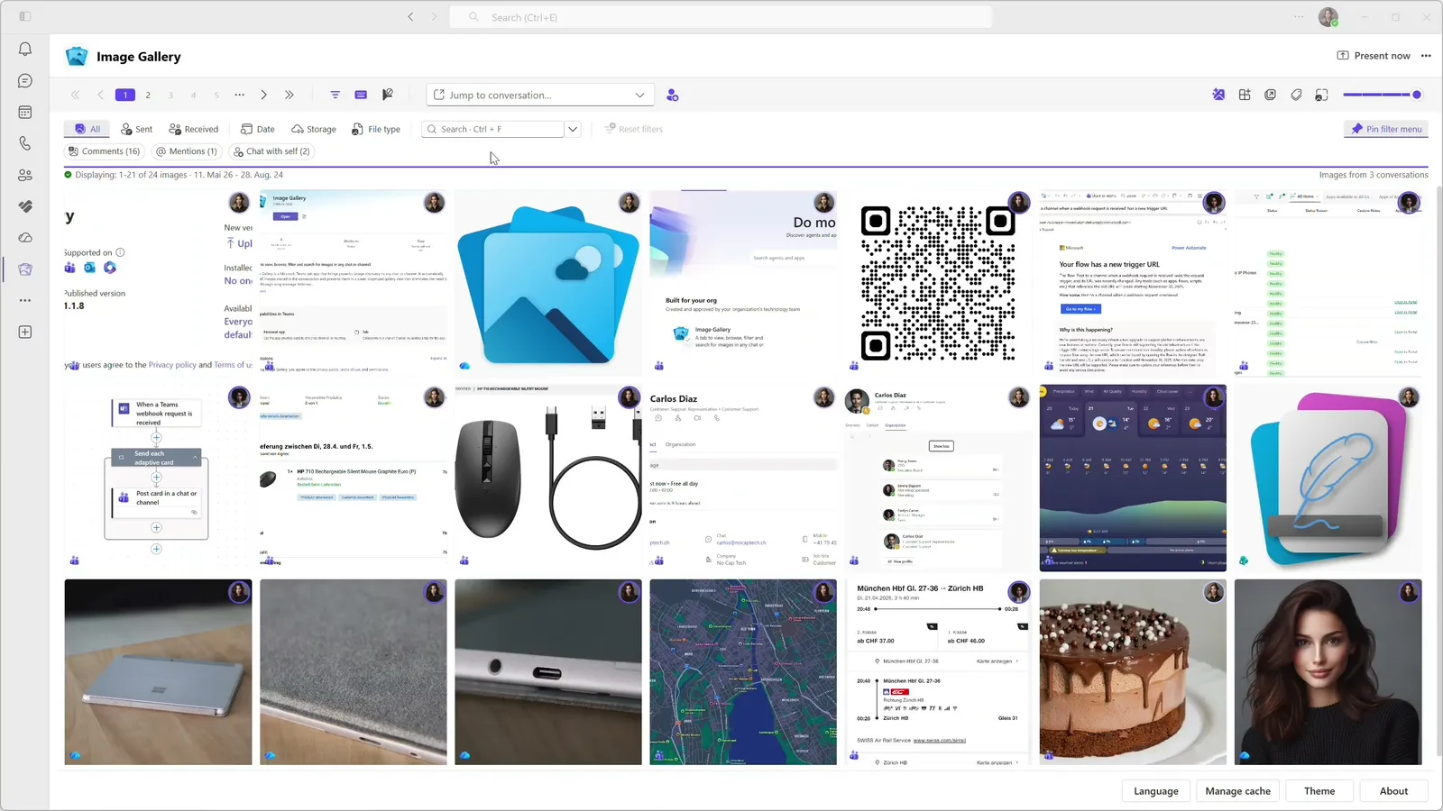 AI Image Search in Image Gallery
