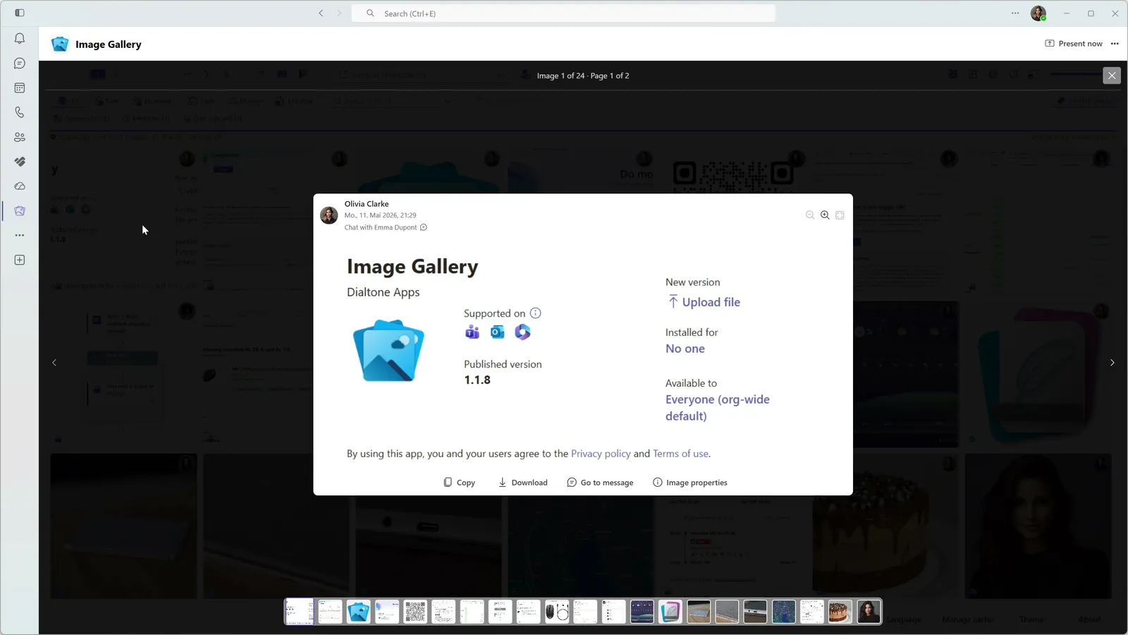 Full Screen View in Image Gallery