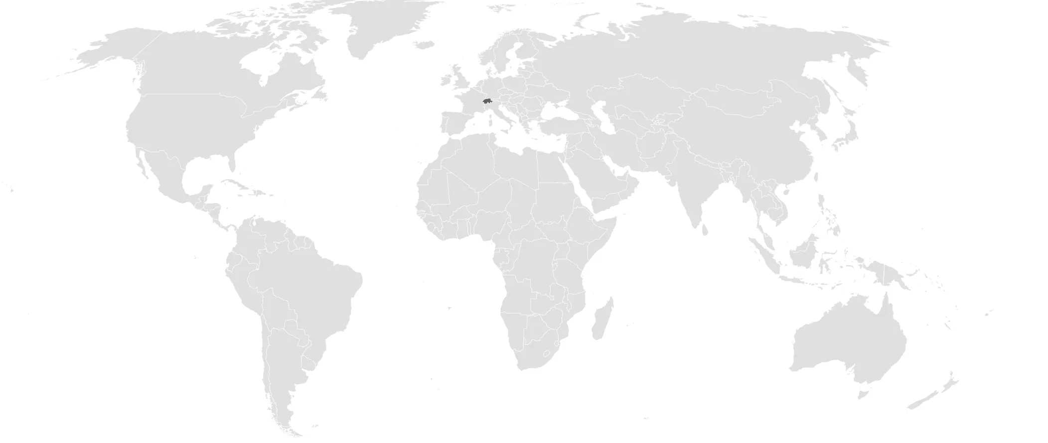Built in **Switzerland**, available **globally.** 